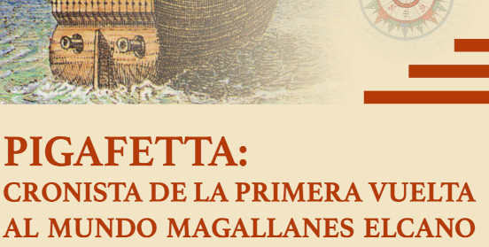Cartel promocional de la exposición Pigafetta