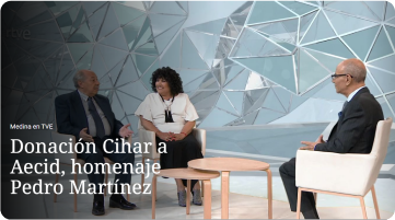 Portada del vídeo: Donación Cihar a AECID, homenaje Pedro Martínez