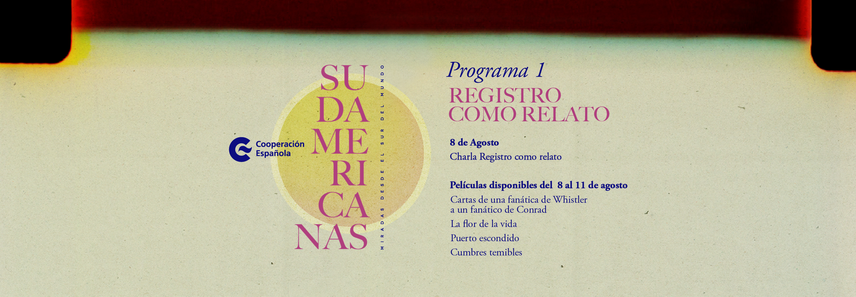 Sudamericanas Programa I Registro como relato