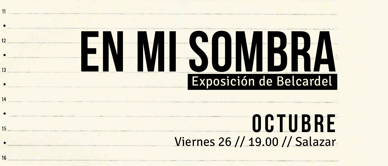 ARTE EN VITRINA EN MI SOMBRA DE BELCARDEL